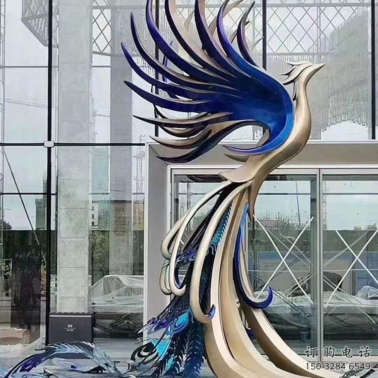 金屬孔雀雕塑批發(fā)，街頭藝術(shù)，公園不銹鋼孔雀雕塑展品