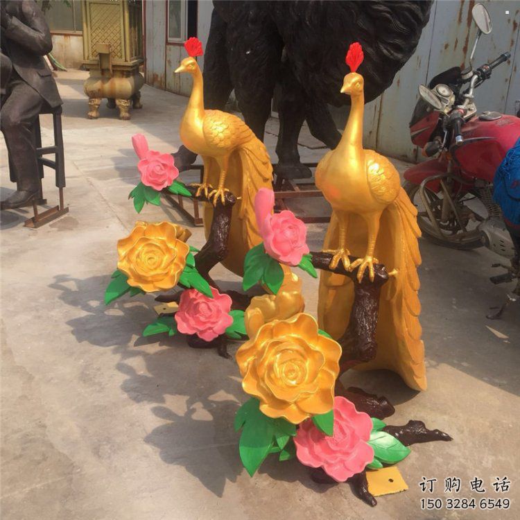 孔雀雕塑制作廠家，公園小品，銅孔雀雕塑優選?