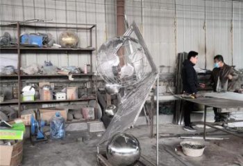 地球儀雕塑批發，鏡面工藝，景觀筆記本地球儀雕塑承接