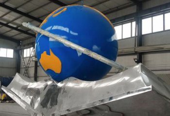 建筑書籍雕塑預(yù)定，城區(qū)小品，書籍地球儀雕塑制造商