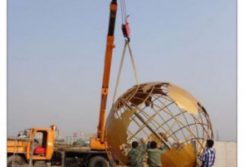 地球儀雕塑標準，彩鋼制作，烤漆地球儀雕塑廠家優價