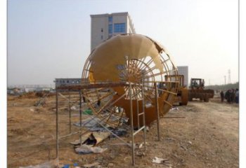 地球儀雕塑供求，白鋼構件，烤漆地球儀雕塑制造廠家