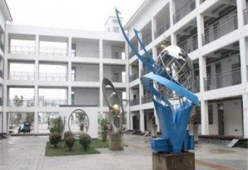 地球儀雕塑承接，校園雕塑，現代地球儀雕塑定制