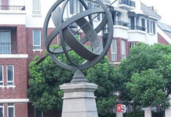 地球儀雕塑預定，小區擺件，現代地球儀雕塑精品