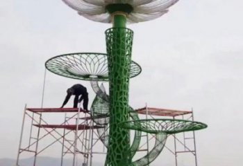 荷花雕塑優選，室外雕塑，彩繪荷花雕塑優選