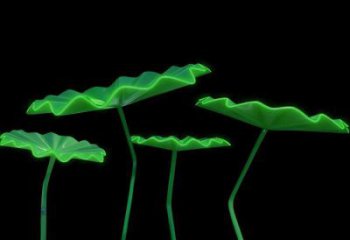 荷葉雕塑優選，室外雕塑，彩繪仿真荷葉雕塑廠家