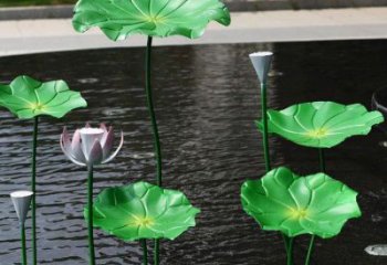 商業(yè)街荷葉雕塑