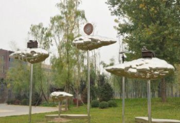 景觀場荷葉雕塑