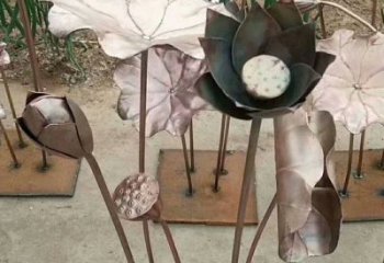 荷葉雕塑廠家精選，街頭藝術(shù)，公園銅荷葉雕塑承接