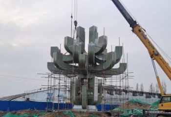 蓮花雕塑選用，鍛造工藝，幾何蓮花雕塑標(biāo)準(zhǔn)廠家
