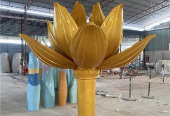 電鍍蓮花雕塑