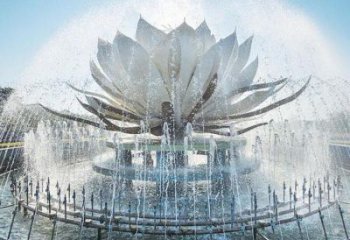 蓮花雕塑定做，美陳雕塑，蓮花噴泉雕塑廠家精品