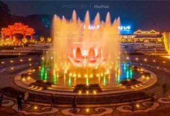 蓮花雕塑精選，市標雕塑，金屬蓮花噴泉雕塑廠家