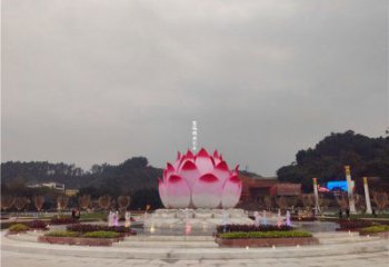 蓮花雕塑展品，花園小品，水景蓮花噴泉雕塑優(yōu)選