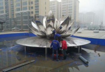 創(chuàng)意蓮花雕塑