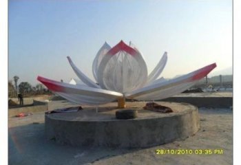 臥蓮雕塑廠家，景區雕塑，不銹鋼臥蓮雕塑選定