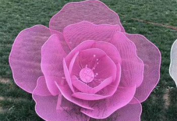 玫瑰花雕塑觀賞型,花園小品,景觀鏤空玫瑰花雕塑精選