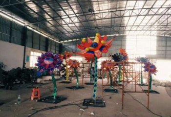 景觀太陽花雕塑供需，廣場雕塑，園林太陽花雕塑定制