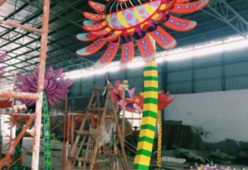 太陽花雕塑承接，城市裝飾，大型太陽花雕塑生產商