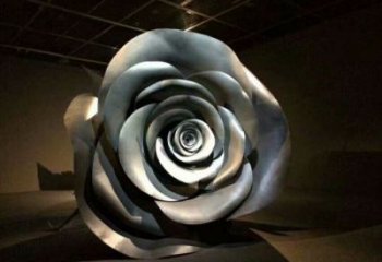 月季花雕塑優選,白鋼構件,景觀不銹鋼月季花雕塑工程