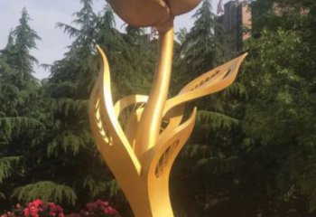 中式月季花雕塑