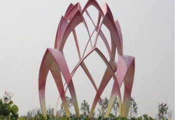 花朵雕塑展品，街頭雕塑，地產郁金香花朵雕塑供需