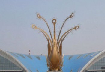 景觀花朵雕塑定制，露天雕塑，郁金香花朵雕塑展品