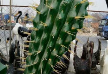 創意仙人球雕塑