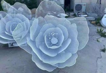 牡丹花雕塑生產(chǎn)，標(biāo)識(shí)雕塑，地產(chǎn)鏤空牡丹花雕塑優(yōu)選