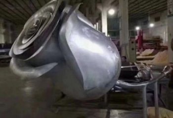 牡丹花雕塑定制，中式工藝，牡丹花花朵雕塑廠家優價