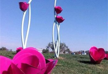 牡丹花雕塑優選，圓雕體系，牡丹花花朵雕塑選定