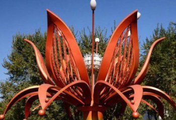 蘭花雕塑精選，多彩藝術，不銹鋼蘭花雕塑生產廠家