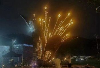 百合花雕塑服務(wù)商，景觀雕塑，不銹鋼百合花雕塑選定