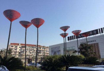 室內百合花雕塑