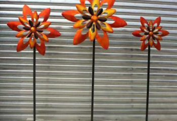 風(fēng)車(chē)花雕塑供需，圓雕系列，不銹鋼風(fēng)車(chē)花雕塑制造商