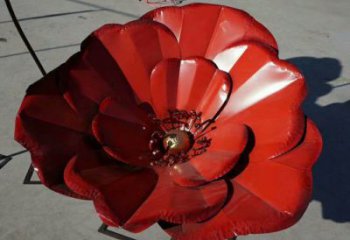 風(fēng)車(chē)花雕塑供需，廣場(chǎng)雕塑，不銹鋼風(fēng)車(chē)花雕塑定制廠家