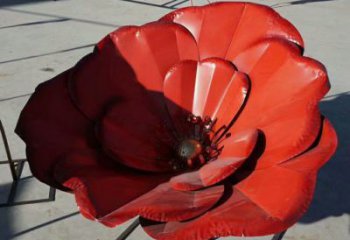 風(fēng)車(chē)花雕塑觀賞型，街景小品，不銹鋼風(fēng)車(chē)花雕塑主題常用