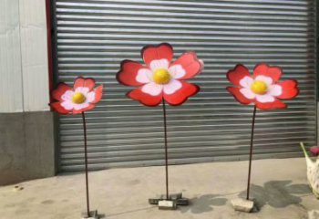 風(fēng)車(chē)花雕塑優(yōu)選，多彩藝術(shù)，不銹鋼風(fēng)車(chē)花雕塑廠家選用