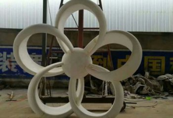 金銀花雕塑廠家，廣場系列，不銹鋼金銀花雕塑供需