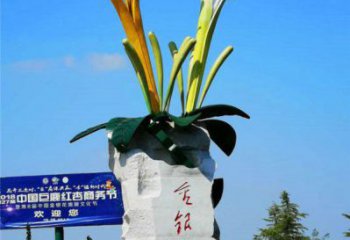 小區不銹鋼金銀花雕塑標準