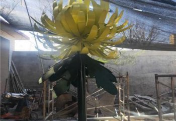 菊花雕塑廠家，景觀概念，不銹鋼菊花雕塑通用
