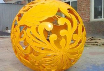 制造菊花雕塑定價，地標擺件，烤漆菊花雕塑精選