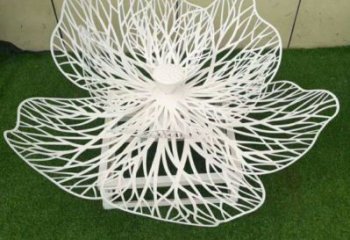 梨花雕塑供求，美陳雕塑，不銹鋼梨花雕塑制造廠家