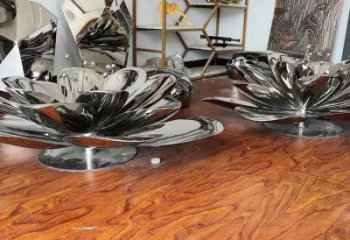 茉莉花雕塑選定，美陳雕塑，現代不銹鋼茉莉花雕塑優選