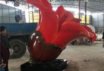 制造木棉花雕塑廠家，地標擺件，木棉花雕塑訂做