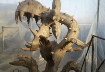 食人花雕塑制作，戶外雕塑，景觀食人花雕塑選用