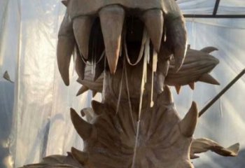 食人花雕塑制作選用，景區案例，抽象植物制造商