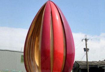 郁金香雕塑定價，街景小品，不銹鋼郁金香雕塑工廠