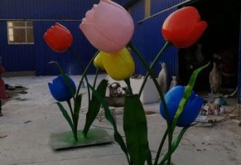 郁金香雕塑精選，景觀概念，不銹鋼郁金香雕塑制作