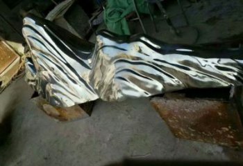 室內假山雕塑，拉絲景觀雕塑，抽象效果